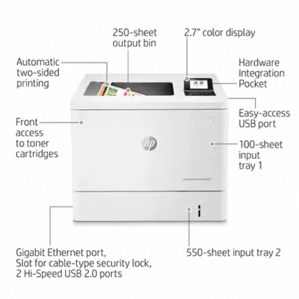 HP Color LaserJet Enterprise M554dn Printer (4)